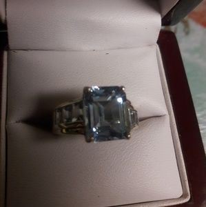 Sterling Silver Aquamarine Ring